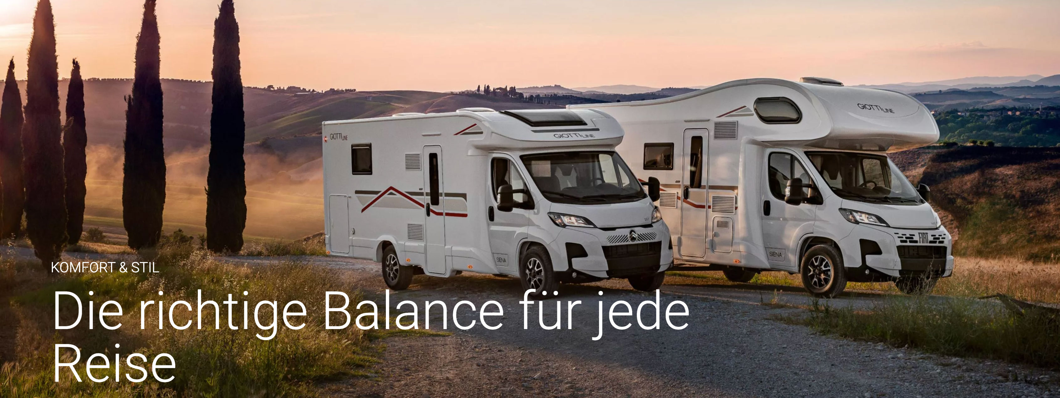 Giottiline Siena Wohnmobil Modelljahr 2027 – Teilintegrierte und Alkoven
