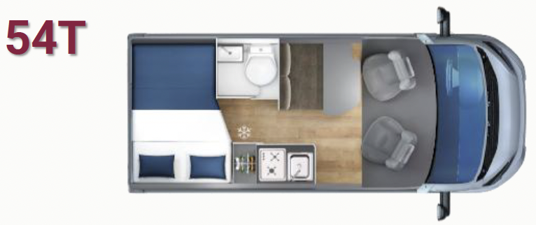GiottiVan 54T Grundriss – Campervan 5,40 m Modelljahr 2027